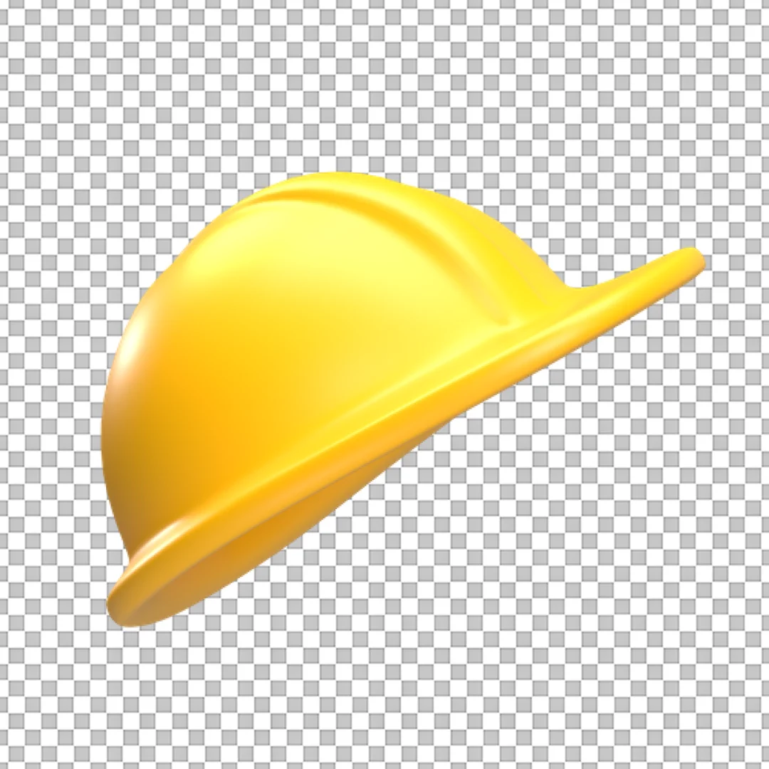 Yellow Construction Safety Helmet Hard Hat PNG