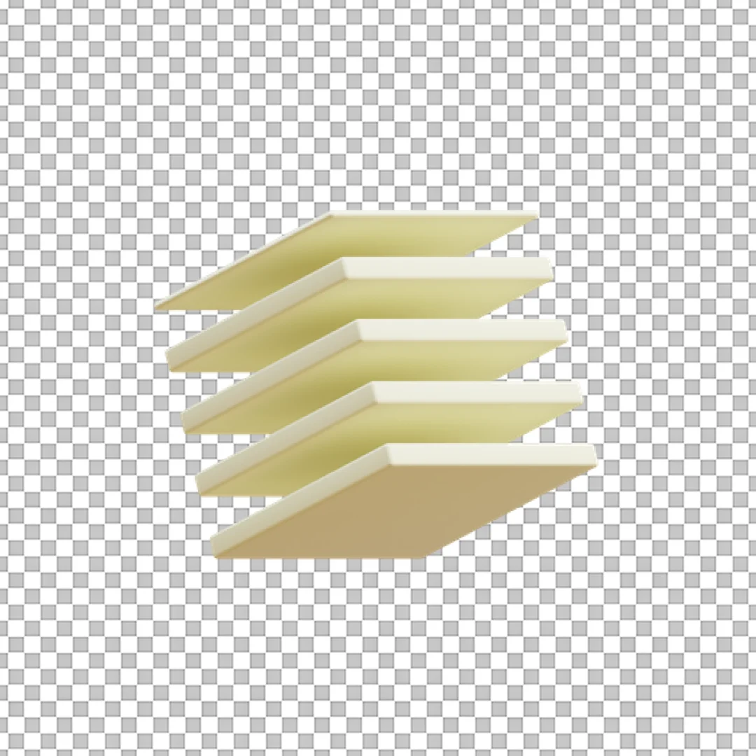 3D Stacked Plates Icon for Dining or Catering Services