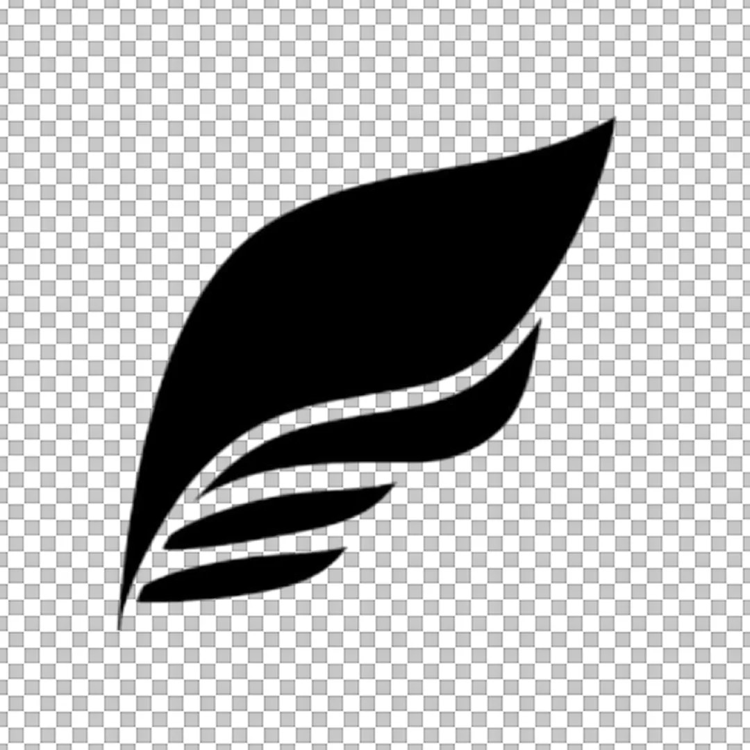 Stylized Abstract Wing Icon PNG