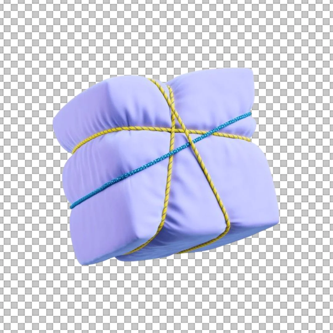 3D Wrapped Package Icon PNG