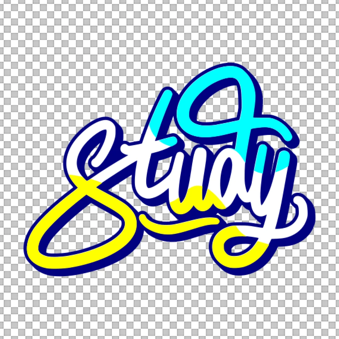 Study Graffiti Style Lettering PNG