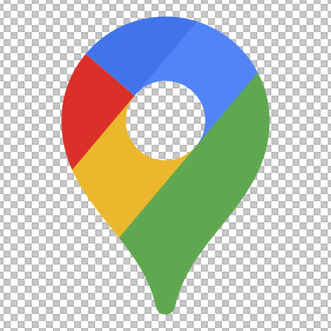 Colorful Digital Location Map Pin Icon